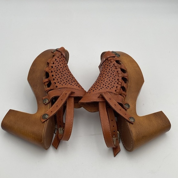 Vintage Brown Leather Mules - Picture 8 of 12